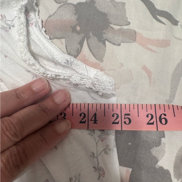 Eileen West Women’s Floral Lovely Cottage Cap Sleeve Nightgown Gown Ruffle Sz XL - Picture 14 of 14